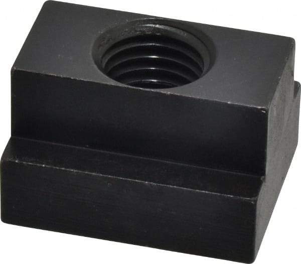 Jergens - 7/8-9 Blind Tapped T Slot Nut - 1" Slot Width, 1-5/8 x 5/8" Base Width x Height, 2 x 1-1/4" OAL x Height - First Tool & Supply