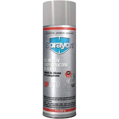 Sprayon - 8 oz Automotive Gasket Sealant - 122°F Max, Clear, Comes in Aerosol Can - First Tool & Supply