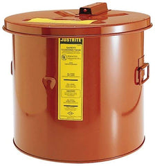 Justrite - Bench Top Solvent-Based Parts Washer - 5 Gal Max Operating Capacity, Steel Tank, 330.2mm High x 13-3/4" Wide - First Tool & Supply