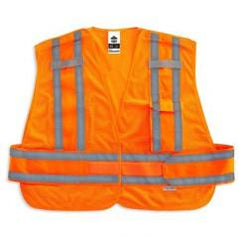 8244PSV M/L ORG PUBLIC SAFETY VEST - First Tool & Supply