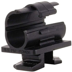 ZSI - 1/2" Tube Diam, Cushion Clamp - Black, 175 Lb Capacity, Polyamide - First Tool & Supply