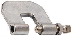 Cooper B-Line - 3/4" Max Flange Thickness, 3/8" Rod Steel C-Clamp with Locknut - 300 Lb Capacity, ASTM A1011 Carbon Steel - First Tool & Supply