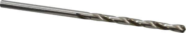 Cleveland - 7/64" 135° High Speed Steel Jobber Drill - Bright Finish, Right Hand Cut, Spiral Flute, Straight Shank, 2-5/8" OAL, Split Point - First Tool & Supply