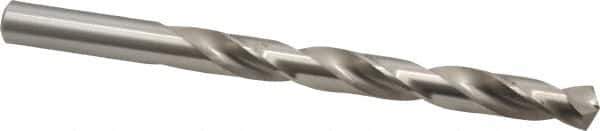 Cleveland - 25/64" 135° High Speed Steel Jobber Drill - Bright Finish, Right Hand Cut, Spiral Flute, Straight Shank, 5-1/8" OAL, Split Point - First Tool & Supply