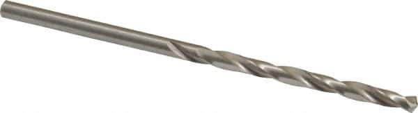 Cleveland - #33 135° High Speed Steel Jobber Drill - Bright Finish, Right Hand Cut, Spiral Flute, Straight Shank, 2-5/8" OAL, Split Point - First Tool & Supply