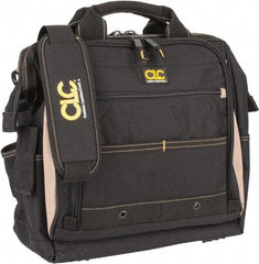 CLC - 33 Pocket Tan & Black Polyester Tool Bag - 13" Wide x 7" Deep x 13" High - First Tool & Supply