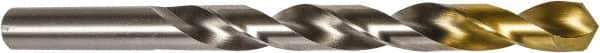 DORMER - Letter G 118° High Speed Steel Jobber Drill - TiN Finish, Right Hand Cut, 4-1/8" OAL, Split Point - First Tool & Supply