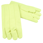 14" High Temperature Fiberglass Gloves - Wool Lined - Yellow - First Tool & Supply