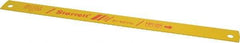 Starrett - 14" Long, 10 Teeth per Inch, Bi-Metal Power Hacksaw Blade - Toothed Edge, 1-1/8" Wide x 0.05" Thick - First Tool & Supply