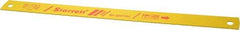 Starrett - 14" Long, 14 Teeth per Inch, Bi-Metal Power Hacksaw Blade - Toothed Edge, 1-1/8" Wide x 0.05" Thick - First Tool & Supply