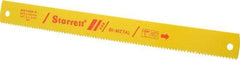 Starrett - 14" Long, 6 Teeth per Inch, Bi-Metal Power Hacksaw Blade - Toothed Edge, 1-3/8" Wide x 0.062" Thick - First Tool & Supply