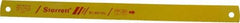 Starrett - 18" Long, 10 Teeth per Inch, Bi-Metal Power Hacksaw Blade - Toothed Edge, 1-3/8" Wide x 0.062" Thick - First Tool & Supply