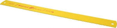 Starrett - 21" Long, 4 Teeth per Inch, Bi-Metal Power Hacksaw Blade - Toothed Edge, 1-7/8" Wide x 0.088" Thick - First Tool & Supply