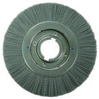 14" Diameter - Extra High Density Crimped Filament Wheel Brush - 0.055/120 Grit - 2" Arbor - First Tool & Supply