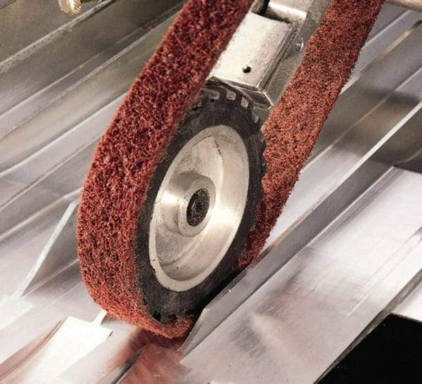 3M - 1" Wide x 72" OAL, Aluminum Oxide Abrasive Belt - Aluminum Oxide, Coarse, Nonwoven, Series SC-BL - First Tool & Supply