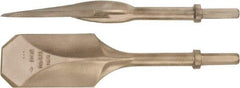 Ampco - 4-1/2" Head Width, 20" OAL, 3-1/4" Shank Diam, Digging Chisel - Hex Drive, Hex Shank - First Tool & Supply