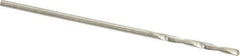 Hertel - #56 118° High Speed Steel Jobber Drill - Bright Finish, Right Hand Cut, Spiral Flute, Straight Shank, 1-3/4" OAL, Standard Point - First Tool & Supply