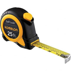 Komelon - 25' x 1" Yellow Blade Tape Measure - First Tool & Supply