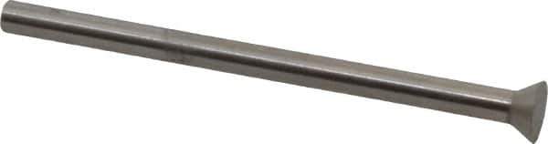 Dayton Lamina - 0.225" Head Diam, 1/8" Shank Diam, Quill Head, High Speed Steel Solid Mold Die Blank & Punch - 60° Head Angle, 0.0875" Head Height, 2" OAL, Blank Punch, KWX Series - First Tool & Supply