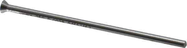 Dayton Lamina - 0.1688" Head Diam, 3/32" Shank Diam, Quill Head, High Speed Steel Solid Mold Die Blank & Punch - 60° Head Angle, 0.0657" Head Height, 2-1/2" OAL, Blank Punch, KWX Series - First Tool & Supply