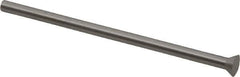 Dayton Lamina - 0.225" Head Diam, 1/8" Shank Diam, Quill Head, High Speed Steel Solid Mold Die Blank & Punch - 60° Head Angle, 0.0875" Head Height, 2-1/2" OAL, Blank Punch, KWX Series - First Tool & Supply