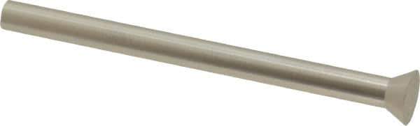 Dayton Lamina - 0.3375" Head Diam, 3/16" Shank Diam, Quill Head, High Speed Steel Solid Mold Die Blank & Punch - 60° Head Angle, 0.1313" Head Height, 2-1/2" OAL, Blank Punch, KWX Series - First Tool & Supply