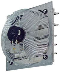 TPI - 12" Blade, Direct Drive, 1/12 hp, 825, 710 & 560 CFM, Totally Enclosed Exhaust Fan - 15-1/8" Opening Height x 15-1/8" Opening Width, 120 Volt, 3 Speed, Single Phase - First Tool & Supply