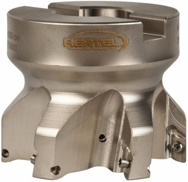 Hertel - 2-1/2" Cut Diam, 1" Arbor Hole Diam, 0.394" Max Depth, Indexable Square-Shoulder Face Mill - Exact Industrial Supply