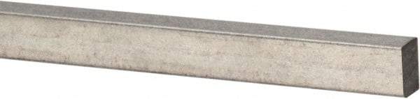 Precision Brand - 12" Long x 3/32" High x 3/32" Wide, Zinc-Plated Key Stock - Low Carbon Steel - First Tool & Supply