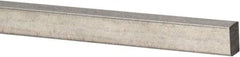 Precision Brand - 12" Long x 3/32" High x 3/32" Wide, Zinc-Plated Key Stock - Low Carbon Steel - First Tool & Supply