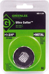 Greenlee - 1-3/4" Diam, 1/2" Cutting Depth, Hole Saw - High Speed Steel Saw, Toothed Edge - First Tool & Supply