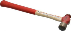 Proto - 1/4 Lb Head Ball Pein Hammer - Wood Handle with Red Laquer Grip, 11" OAL - First Tool & Supply