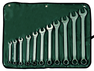 STANLEY® 11 Piece Satin Finish Fractional Combination Wrench Set – 12 Point - First Tool & Supply