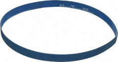 Norton - 1/2" Wide x 18" OAL, 120 Grit, Zirconia Alumina Abrasive Belt - Zirconia Alumina, Fine, Coated, X Weighted Cloth Backing, Series R823 - First Tool & Supply