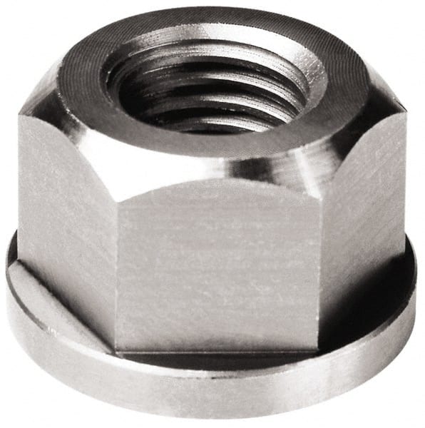 TE-CO - 5/8-11, 1-3/8" Flange Diam, 13/16" High, 1-1/16" Across Flats, Flange Nut - First Tool & Supply