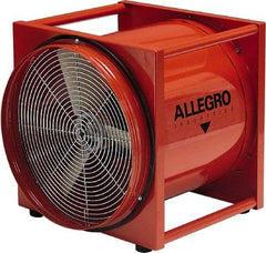 Allegro - 16" Inlet, Electric AC Axial Blower - 0.5 hp, 2,300 CFM (Two 90° Bends), 2,800 CFM (One 90° Bend) & 3,400 CFM (Free Air), 115 Max Voltage Rating - First Tool & Supply