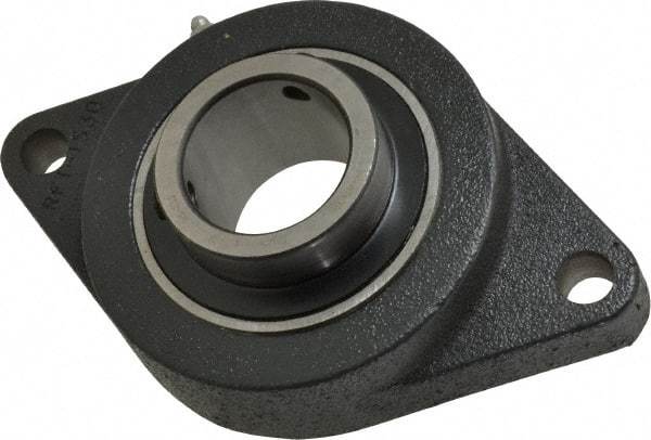 Browning - 2" ID, 8-1/2" OAL x 5-1/4" OAH 2-Bolt Flange - 6,601 Lb Static Cap, 9,752 Lb Dyn Cap, 7-1/4" Btw Mnt Hole Ctrs, Cast Iron - First Tool & Supply