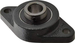 Browning - 3/4" ID, 4-13/32" OAL x 2-1/2" OAH 2-Bolt Flange - 1,444 Lb Static Cap, 2,611 Lb Dyn Cap, 3-17/32" Btw Mnt Hole Ctrs, Cast Iron - First Tool & Supply