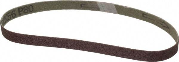 Tru-Maxx - 1/2" Wide x 18" OAL, 80 Grit, Aluminum Oxide Abrasive Belt - Aluminum Oxide, Medium, Coated - First Tool & Supply