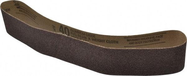 Tru-Maxx - 2" Wide x 30" OAL, 40 Grit, Aluminum Oxide Abrasive Belt - Aluminum Oxide, Coarse, Coated - First Tool & Supply