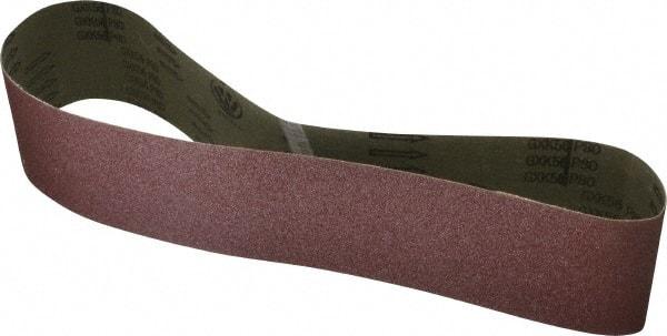 Tru-Maxx - 4" Wide x 48" OAL, 80 Grit, Aluminum Oxide Abrasive Belt - Aluminum Oxide, Medium, Coated - First Tool & Supply