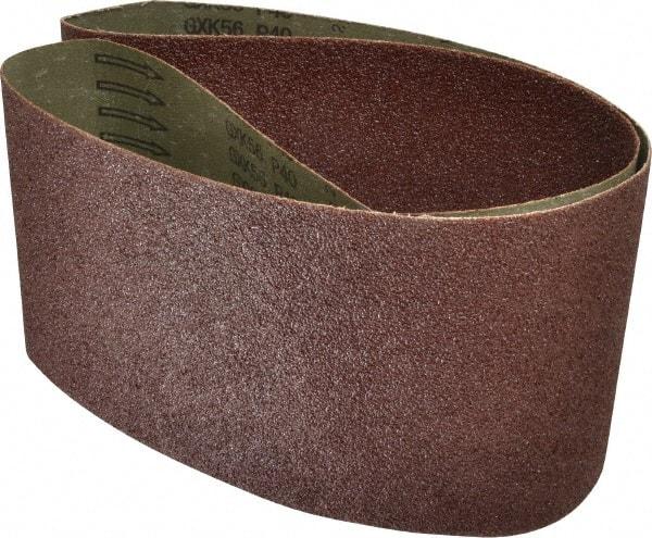 Tru-Maxx - 6" Wide x 54" OAL, 40 Grit, Aluminum Oxide Abrasive Belt - Aluminum Oxide, Coarse, Coated - First Tool & Supply