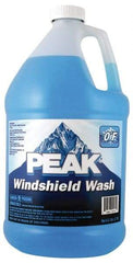 Peak - Water-Based Solution Windshield Washer Fluid - 1 Gal Bottle, 0°  Freezing Point - First Tool & Supply