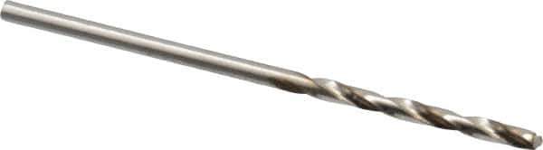 Hertel - #48 118° High Speed Steel Jobber Drill - Bright Finish, Right Hand Cut, Spiral Flute, Straight Shank, 2" OAL, Standard Point - First Tool & Supply