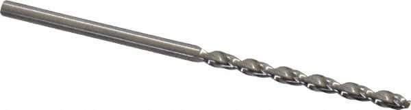 Guhring - 5/64" 130° High Speed Steel Jobber Drill - Bright Finish, Right Hand Cut, Parabolic Flute, Straight Shank, 1-15/16" OAL, Standard Point - First Tool & Supply