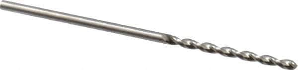 Guhring - 1.25mm 130° High Speed Steel Jobber Drill - Bright Finish, Right Hand Cut, Parabolic Flute, Straight Shank, 1-1/2" OAL, Standard Point - First Tool & Supply