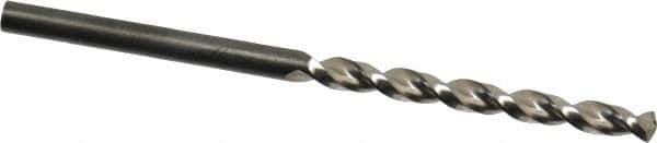 Guhring - 3.25mm 130° High Speed Steel Jobber Drill - Bright Finish, Right Hand Cut, Parabolic Flute, Straight Shank, 2-9/16" OAL, Standard Point - First Tool & Supply