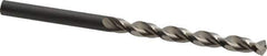 Guhring - 5mm 130° High Speed Steel Jobber Drill - Bright Finish, Right Hand Cut, Parabolic Flute, Straight Shank, 3-25/64" OAL, Standard Point - First Tool & Supply