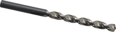 Guhring - 6.6mm 130° High Speed Steel Jobber Drill - Bright Finish, Right Hand Cut, Parabolic Flute, Straight Shank, 3-31/32" OAL, Standard Point - First Tool & Supply