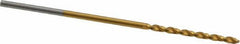 Guhring - #58 130° High Speed Steel Jobber Drill - TiN Finish, Right Hand Cut, Parabolic Flute, Straight Shank, 1-7/16" OAL, Standard Point - First Tool & Supply